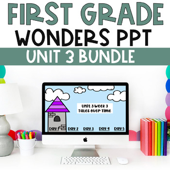 Preview of BUNDLE- McGraw-Hill Wonders First Grade Unit 3 Powerpoints DISTANCE LEARNING