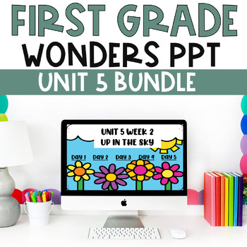 Preview of BUNDLE- McGraw-Hill Wonders First Grade Unit 5 PowerPoint DISTANCE LEARNING