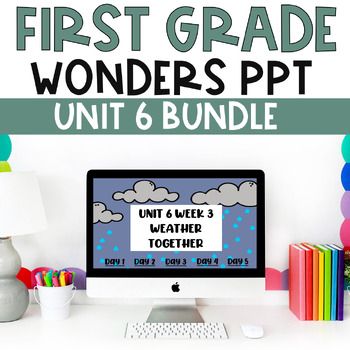 Preview of BUNDLE - McGraw-Hill Wonders First Grade Unit 6 PowerPoints DISTANCE LEARNING