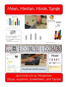 Preview of BUNDLE:  Mean, Mode, Median, Range Unit