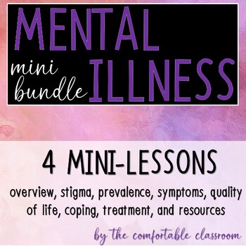 Preview of Mental Illness Minilessons * MINI BUNDLE*