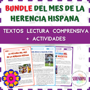 Preview of BUNDLE Mes de la Herencia Hispana || TEXTOS + ACTIVIDADES || Hispanic Heritage