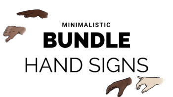 Preview of BUNDLE Minimalistic Hand Signs