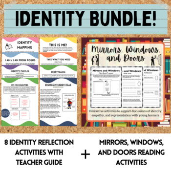 Preview of BUNDLE: Mirrors, Windows, and Doors + Identity Reflection Activities SEL