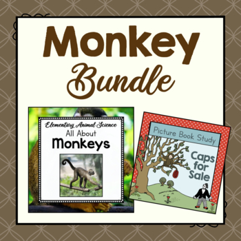 Preview of BUNDLE: Monkey Animal Study and Picture Book Study