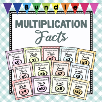 Preview of BUNDLE: Multiplication Fluency Worksheets and Activities | 0x-12x Times Tables