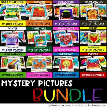Preview of Mystery Pictures Seasons & Holidays: BUNDLE