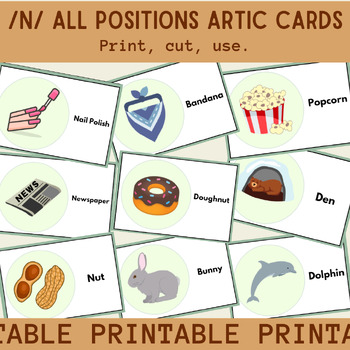 Preview of BUNDLE: N-All Positions Articulation Flashcards: 165 CARD SET