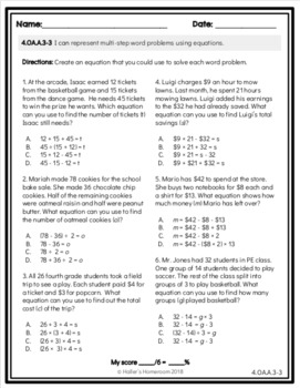 BUNDLE Kindergarten-4th Grade NWEA MAP Practice Questions [RIT 160-213]