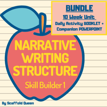 Preview of BUNDLE Narrative Writing Structure - Skill Builder 1 Booklet + PowerPoint