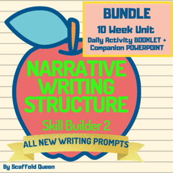 Preview of BUNDLE Narrative Writing Structure - Skill Builder 2 Booklet + PowerPoint