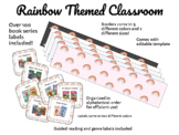 BUNDLE - Neutral Rainbow Classroom Theme, Book Bin Labels 
