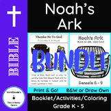 BUNDLE: Noah's Ark - Bible Story Booklet, Activities & Col