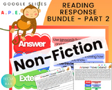 BUNDLE - Non-Fiction Reading Response Lessons and Tasks - 