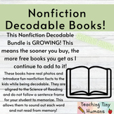 BUNDLE | Nonfiction Decodable Readers | Aligned to the Sci