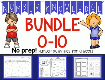 Preview of *BUNDLE* Number Knowledge: Numbers 0-10 (NO PREP!)