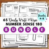 Number Sense 180 Templates Grade 4 ,5, 6; NOTD Write & Wip