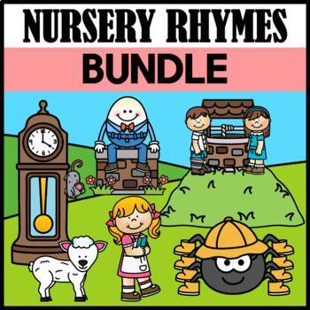 Preview of BUNDLE: Nursery Rhymes Activity Sets (Slides, Books, Sequence, Worksheets)