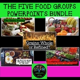 BUNDLE OF 5 FOOD GROUPS INFORMATIONAL POWERPOINTS W/PHOTOS