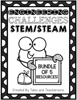 Preview of BUNDLE OF 5 STEM/STEAM Engineering Challenges for Elementary School!