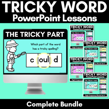 Preview of High Frequency Heart Word Lessons BUNDLE -  WORDS WITH TRICKY SPELLINGS