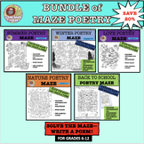 BUNDLE OF MAZE POETRY! poetry, games, fun, writing, learni