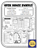 BUNDLE Open House Info Packet BEE Themed EDITABLE BW