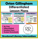 BUNDLE Orton Gillingham Differentiated Intervention Lesson