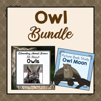 Preview of BUNDLE: Owl Animal Study and Picture Book Study