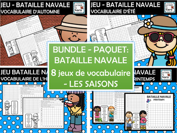 BUNDLE - PAQUET - JEUX DE BATAILLE NAVALE - Les saisons