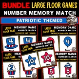 BUNDLE PATRIOTIC LARGE FLOOR MEMORY NUMBER MATCH GAME MATC