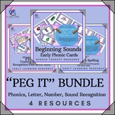 BUNDLE - "PEG IT" CLIP CARDS - 17 SPEECH THERAPY RESOURCES