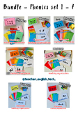 BUNDLE PHONICS - Sets 1-7 organization for teaching and games