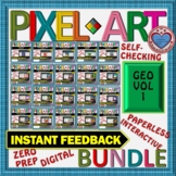 BUNDLE PIXEL ART: GEOMETRY VOLUME 1 - DISTANCE LEARNING