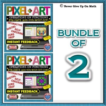 Preview of BUNDLE PIXEL ART: Operations on Functions (2 Products + 1 BONUS)