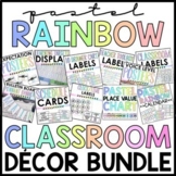 BUNDLE Pastel Rainbow Classroom Décor