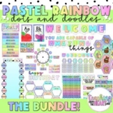 BUNDLE | Pastel Rainbow Dots & Doodles