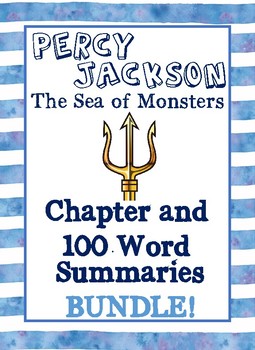 Preview of BUNDLE! Percy Jackson: Sea of Monsters Summaries