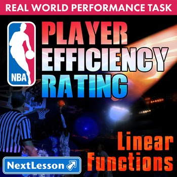 Preview of BUNDLE - Performance Task – Linear Functions – Player Efficiency Ratings