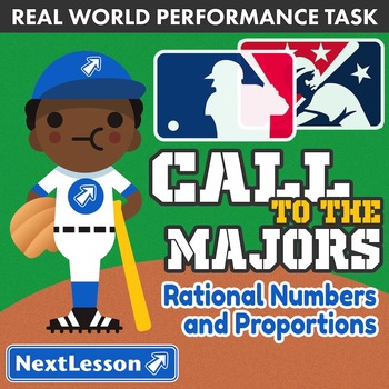 Preview of BUNDLE - Performance Task – Rational Numbers & Proportions – Call to the Majors