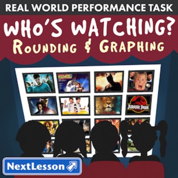 Preview of Performance Task – Rounding & Graphing - Who's Watching - Movies