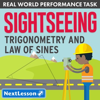 Preview of BUNDLE - Performance Task – Trigonometry & Law of Sines – Sightseeing
