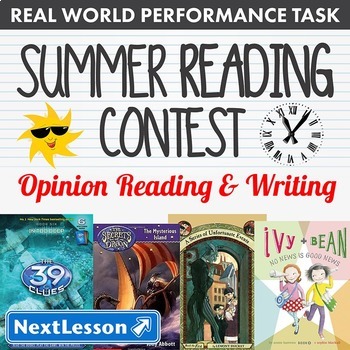 Preview of Bundle G3 Opinion Reading & Writing - ‘Summer Reading Contest’ Performance Task