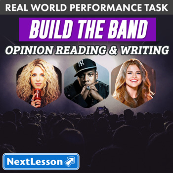 Preview of Bundle G3 Opinion Reading & Writing - ‘Build the Band’ Performance Task