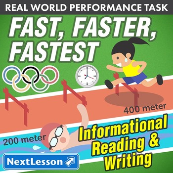 Preview of BUNDLE - Performance Tasks - Informational Writing – Fast, Faster, Fastest - ELA