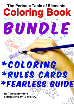 Preview of BUNDLE Periodic Table Coloring Book Rules Cards and Fearless Guide To The Table