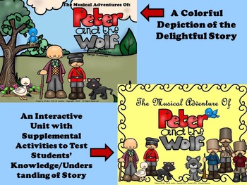 Preview of BUNDLE: Peter & The Wolf Unit/Activities - SMARTBOARD/NOTEBOOK EDITION