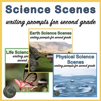 Preview of 2nd Grade Writing Prompts for Earth, Life, and Physical Science