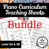 BUNDLE: Piano Curriculum Tracking Sheets - Level 3A & 3B