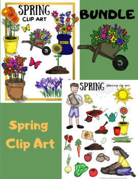 Preview of BUNDLE Plant Spring Summer Mother's Day Clip Art
